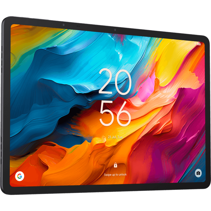 Tablet TCL TAB NXTPAPER 14 WiFi z etui szary front prawy obrót