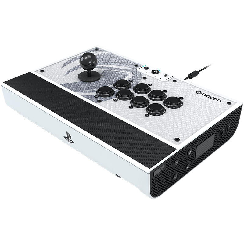 Nacon Arcade Stick DAIJA PS5/PS4 bialy front skos