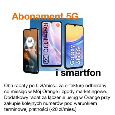 Abonament 5G i smartfon możesz mieć już od 39 zł/mies. z rabatami