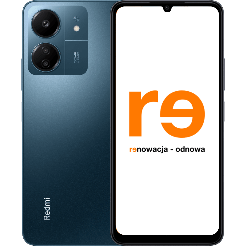 Xiaomi Redmi 13C 4/128 GB - outlet niebieski front