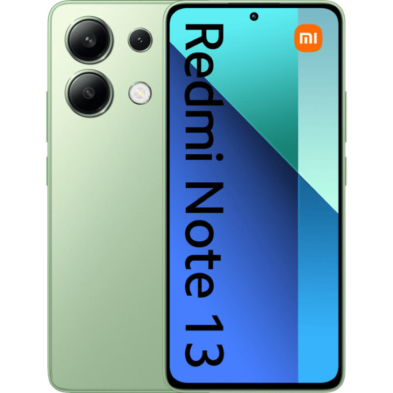 Xiaomi Redmi Note 13 zielony front i tyl