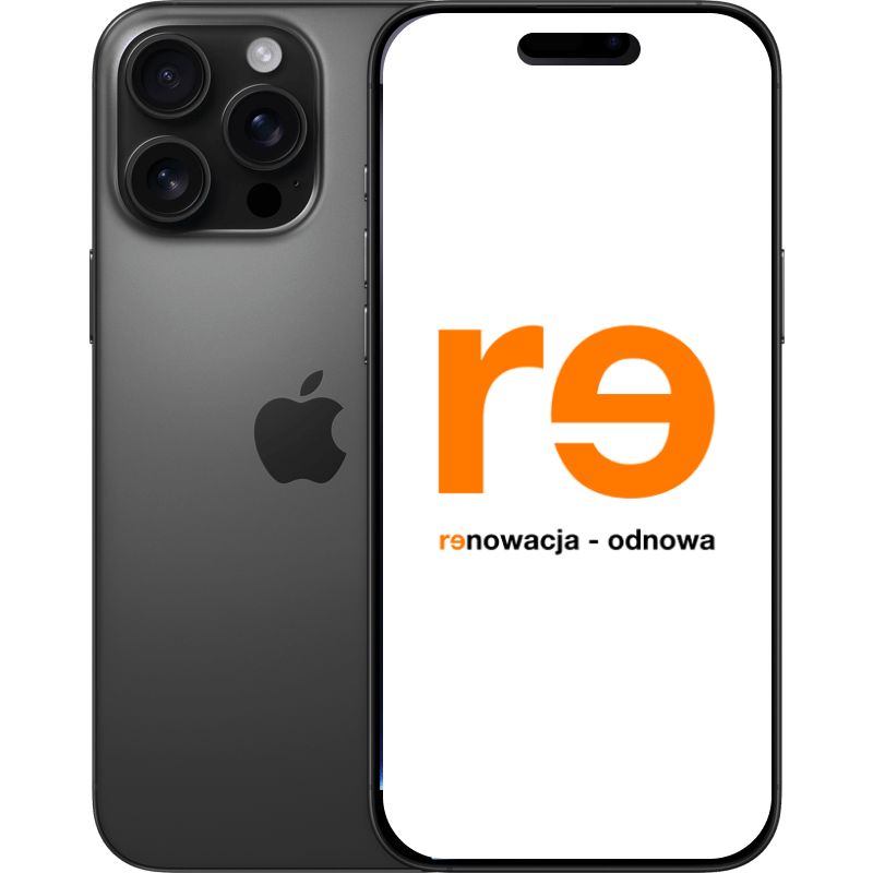iPhone 16 Pro Max 5G - outlet tytanowy-czarny front